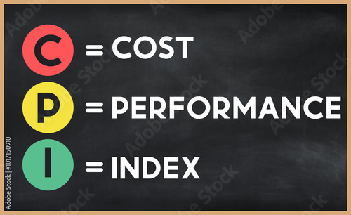 Web CPI Cardiopulmonary Resuscitation - lifesaving technique that's useful in many emergencies, acronym text on blackboard	