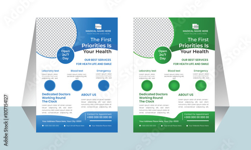 Medical plyer  design mockup template print ready flyer flyer design 