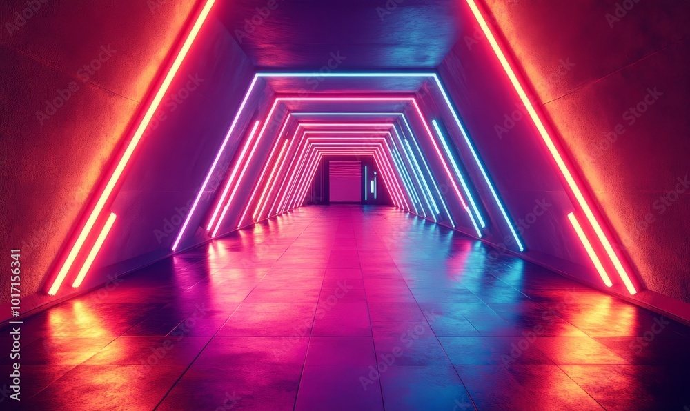 Geometric patterns, neon lights, futuristic, minimal Geometric patterns, neon lights, futuristic, minimal