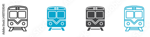 train icon Vector outline sign