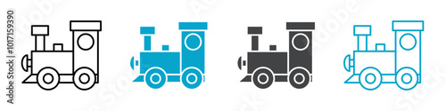 train icon Vector outline sign