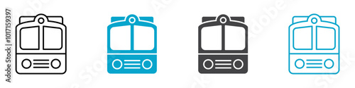 train icon Vector outline sign