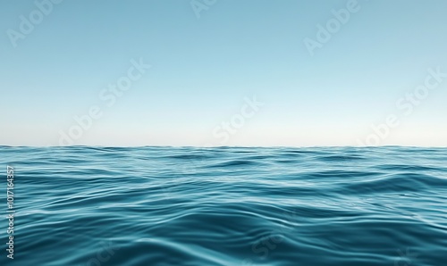 Wallpaper Mural Surface level of sea against clear sky Torontodigital.ca