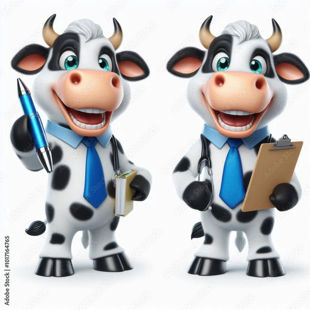 cow isolated on white background cow isolated on white background