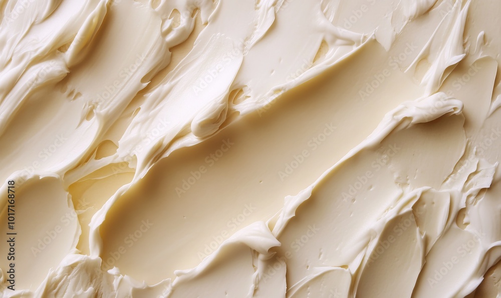 Cosmetic background, smears of cream on glass, texture of cream Cosmetic background, smears of cream on glass, texture of cream