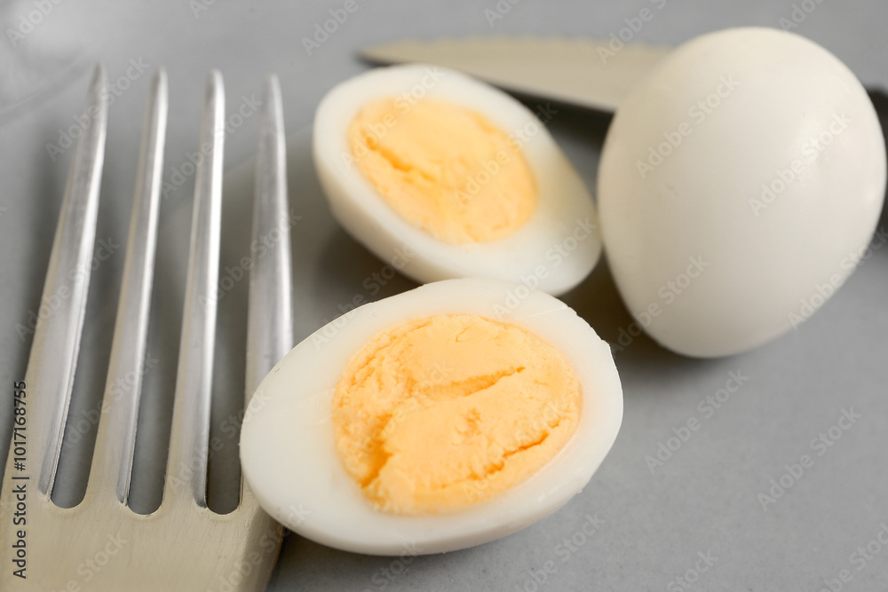 Fresh boiled quail eggs on grey background Fresh boiled quail eggs on grey background