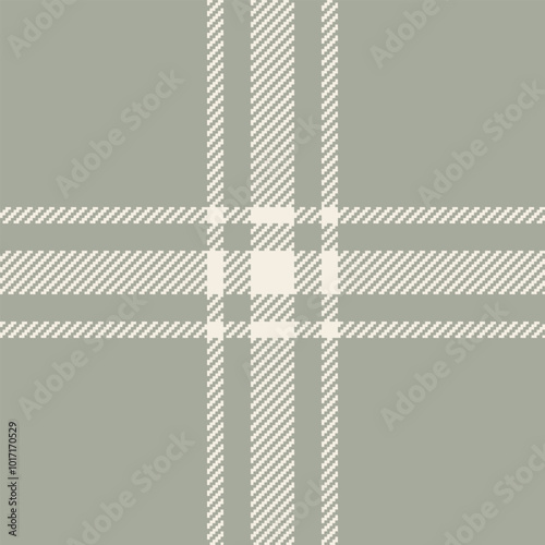 Stationary check fabric pattern, fibre tartan texture seamless. Filigree background plaid vector textile in pastel and linen colors.