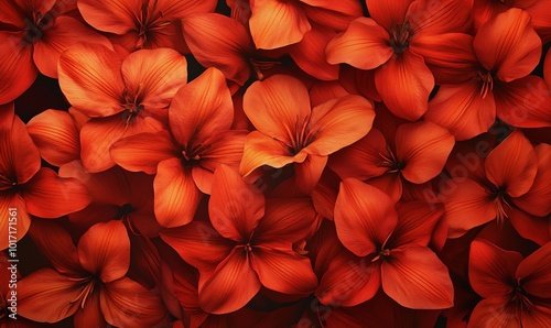 vibrant red flower pattern