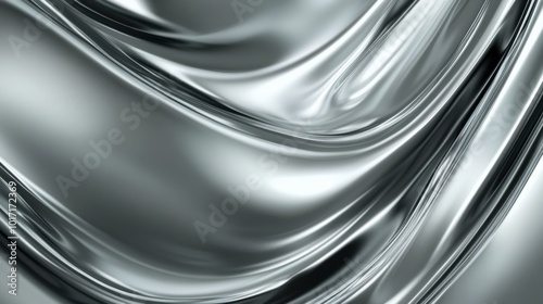 Smooth metallic silver background with soft light gradients, perfect for showcasing modern tech or luxury items.