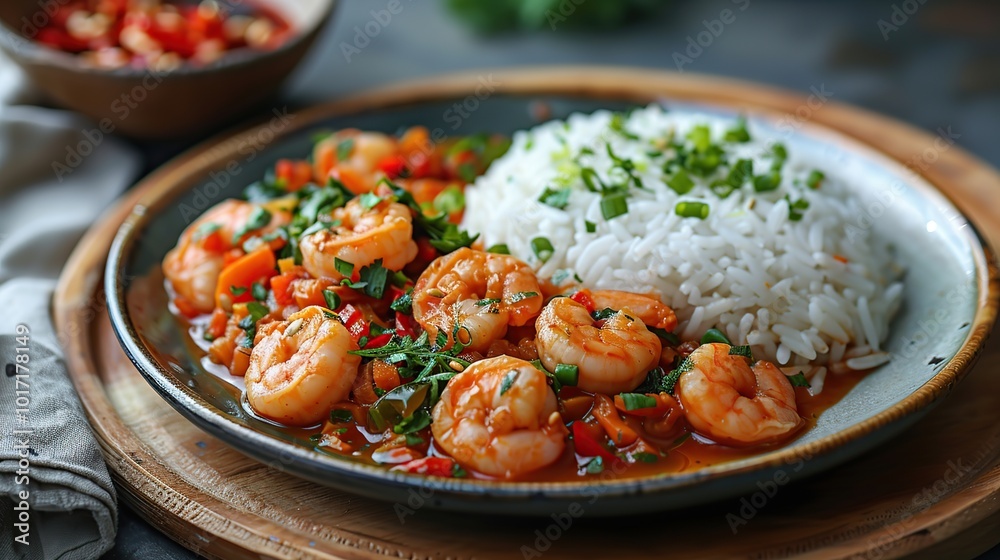 Shrimp Stir-Fry with Rice Shrimp Stir-Fry with Rice