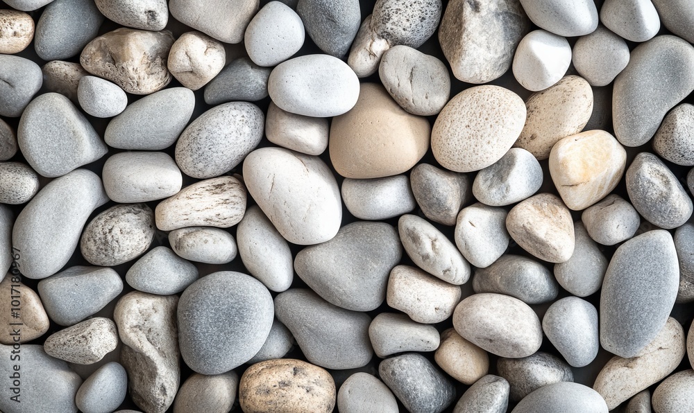Grey Pebbles Texture, Natural Stone Background Grey Pebbles Texture, Natural Stone Background