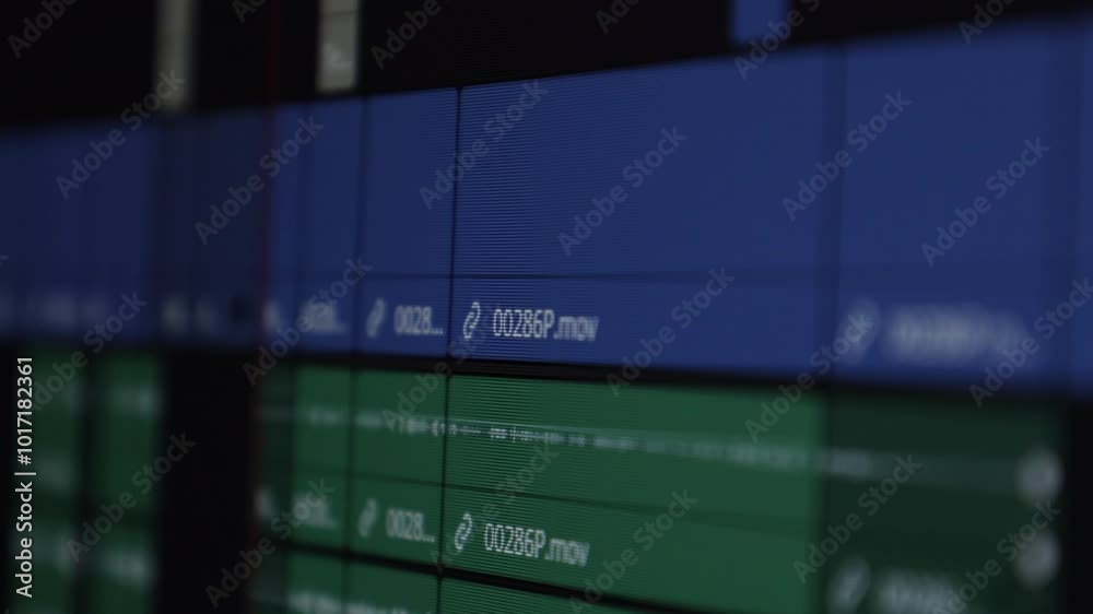 Timeline video editing program post-production video editing professional video editing. Concept: Video editing. Timeline video editing program post-production video editing professional video editing. Concept: Video editing.