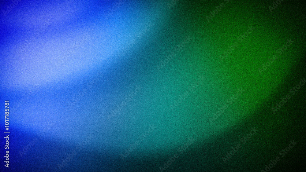 Fototapeta premium An abstract gradient background blending vivid blue and green hues with a grainy texture. Perfect for fresh, dynamic designs, wallpapers, and creative banners