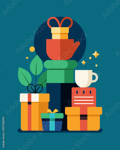 A minimalist approach to giftgiving focusing on experiences or homemade items rather than material possessions.. Vector illustration