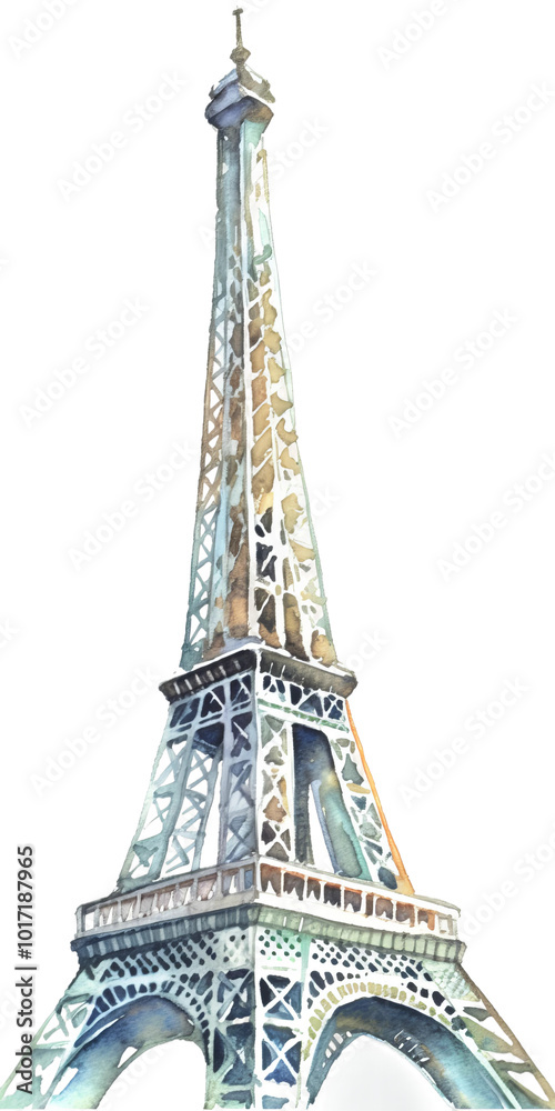 Obraz premium eiffel tower isolated on white