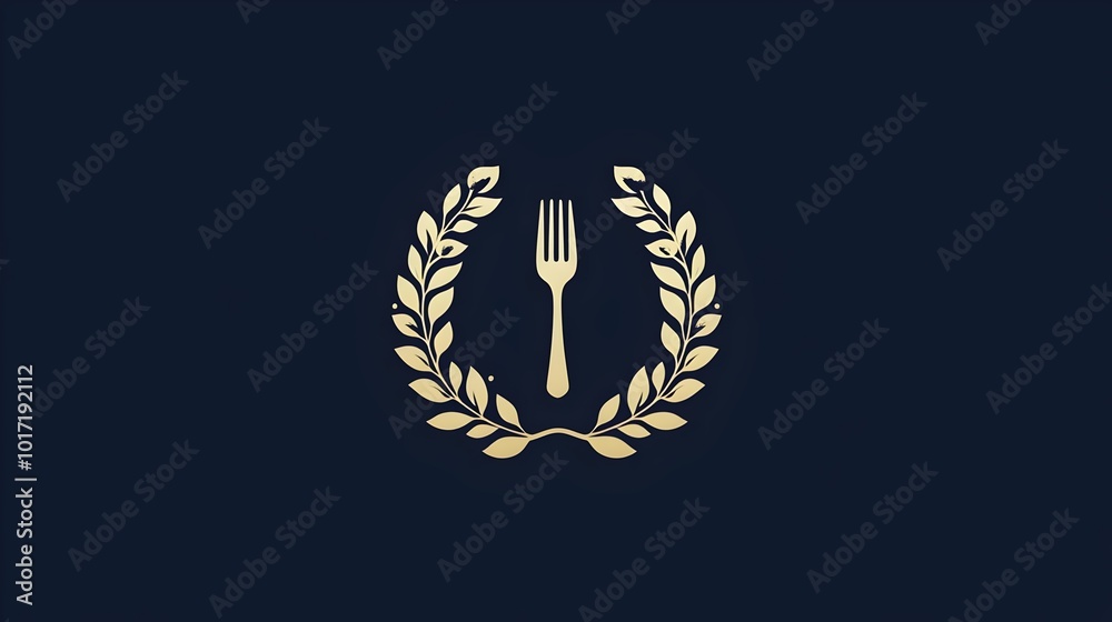 Catering linear logo with plate and fork. Fork knife and spoon icon logo. Restaurant cafe kitchen diner place menu symbol. Vector illustration image. Restaurant Sign Board. Catering linear logo with plate and fork. Fork knife and spoon icon logo. Restaurant cafe kitchen diner place menu symbol. Vector illustration image. Restaurant Sign Board.
