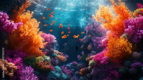 Wallpaper Mural Vibrant Underwater Coral Reef Torontodigital.ca