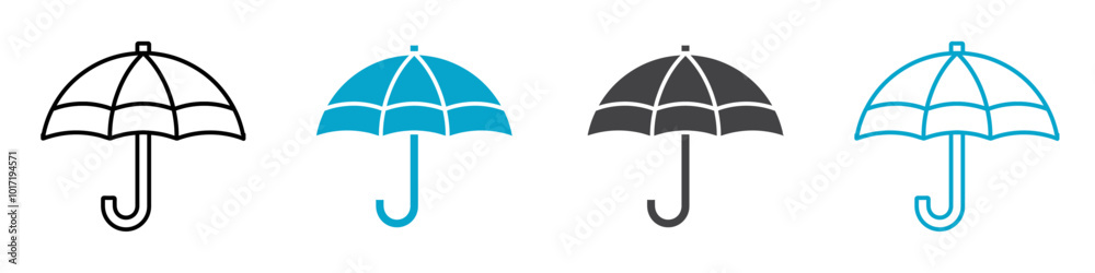 umbrella icon Simple vector set isolated umbrella icon Simple vector set isolated