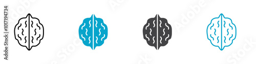 walnut icon Simple vector set isolated