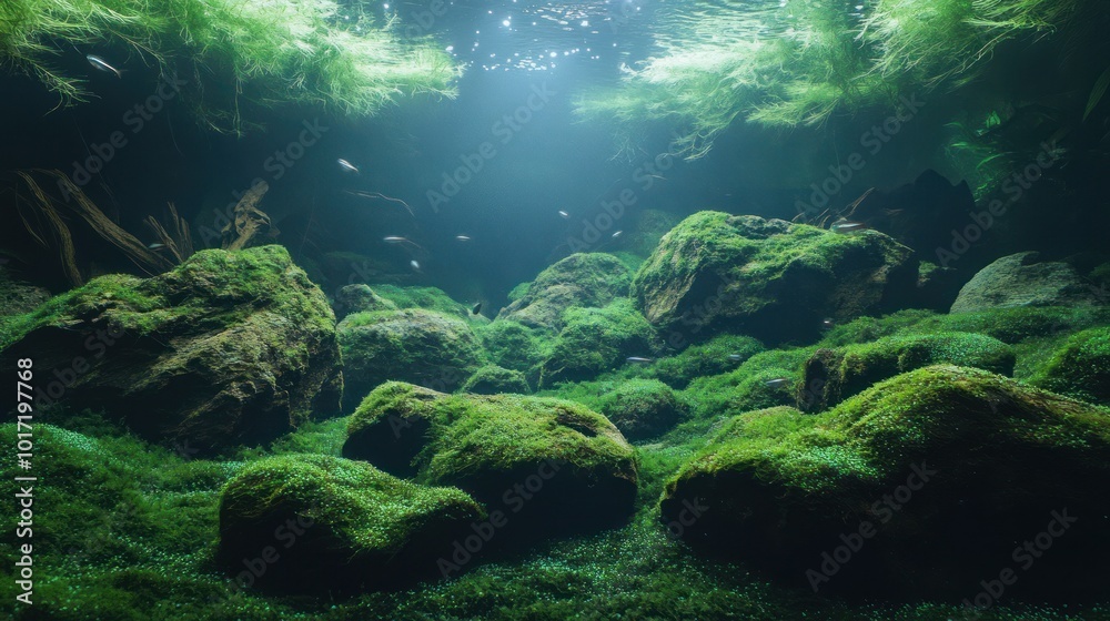 Fototapeta premium Underwater Aquatic Landscape