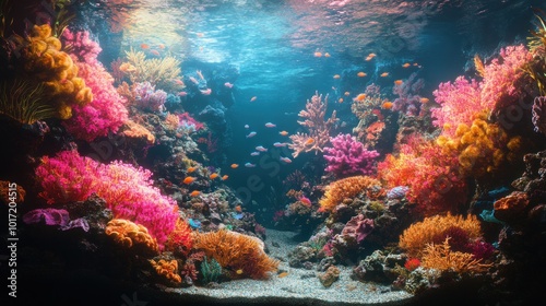 Vibrant Underwater Coral Reef