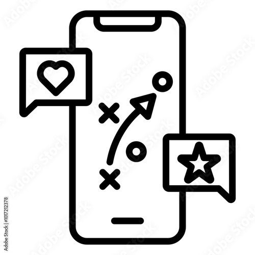 Social Media Plan Outline Icon