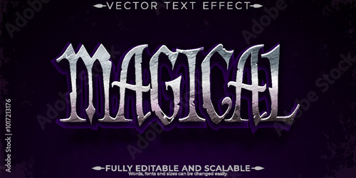 Halloween monster text effect, editable horror and scary text style
