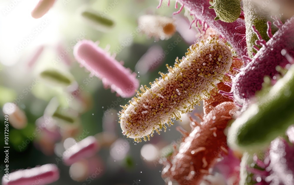 Microbial diversity, colorful bacteria in the human body, vibrant and diverse microorganisms that play crucial roles in health and disease within the complex human microbiome. Microbial diversity, colorful bacteria in the human body, vibrant and diverse microorganisms that play crucial roles in health and disease within the complex human microbiome.
