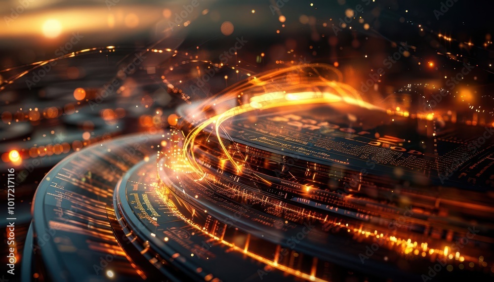 Futuristic library with AI-assisted book retrieval, education, digital art, warm tones, detailed, high-tech knowledge Futuristic library with AI-assisted book retrieval, education, digital art, warm tones, detailed, high-tech knowledge