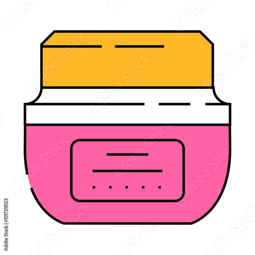 anti aging cream product line icon vector. anti aging cream product sign. isolated symbol illustration