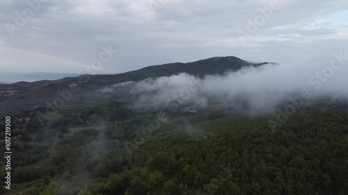Drone flight above Taxiarchis, Chalkidiki, Creece

