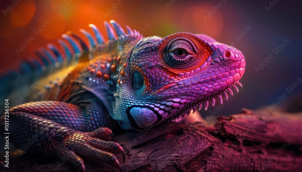 Obraz premium Exotic animal species in their habitats, vibrant colors, photography, detailed, wild