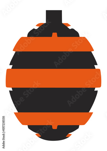 vector illustration of a grenade