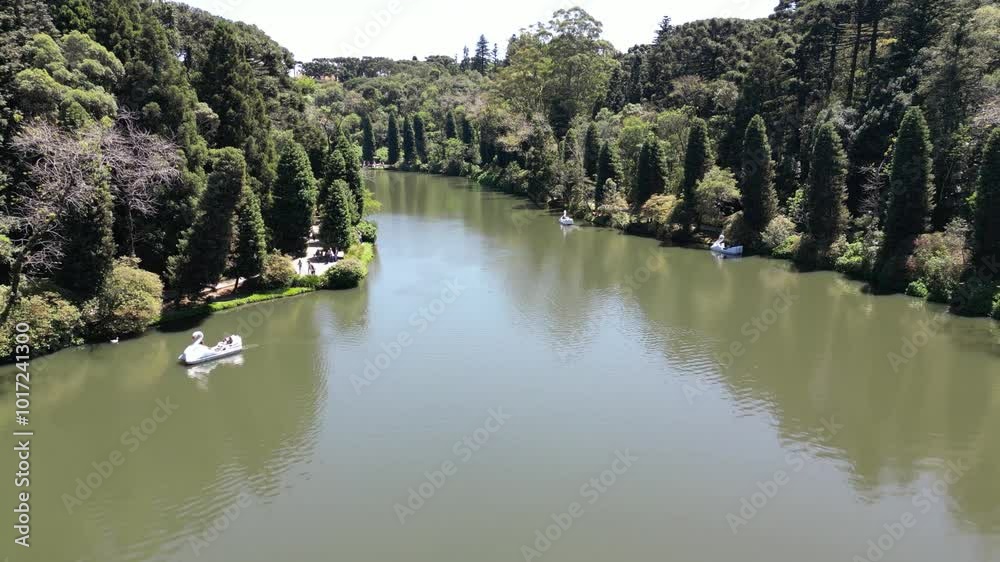 Black lake, in the city of Gramado, Serra Gaucha, RS, Brazil. Black lake, in the city of Gramado, Serra Gaucha, RS, Brazil.