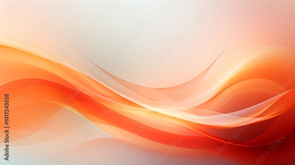 Abstract Background with Soft Orange and red Wavy Lines, Harmonious Blend of Colors Creating Tranquil Atmosphere for Graphics, Posters, Web Pages, and Print Media Abstract Background with Soft Orange and red Wavy Lines, Harmonious Blend of Colors Creating Tranquil Atmosphere for Graphics, Posters, Web Pages, and Print Media