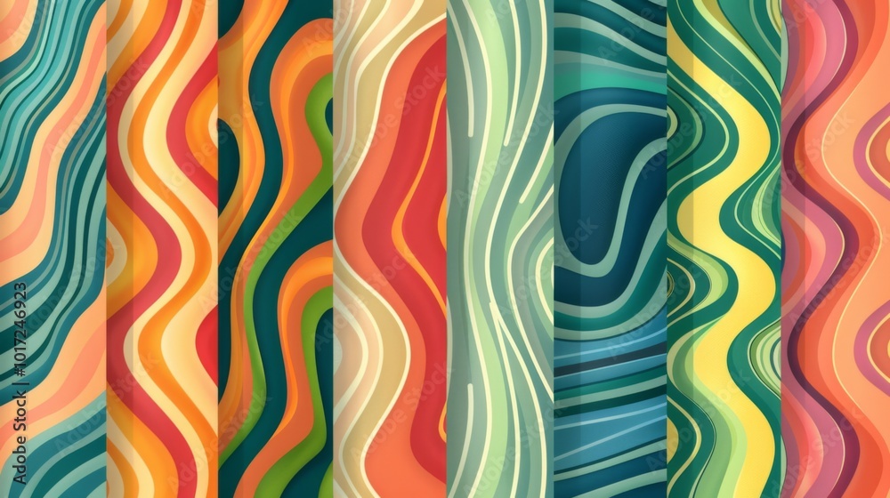 This image showcases vibrant, flowing abstract waves with dynamic color transitions, creating a sense of movement and energy, reminiscent of natural topographies. This image showcases vibrant, flowing abstract waves with dynamic color transitions, creating a sense of movement and energy, reminiscent of natural topographies.