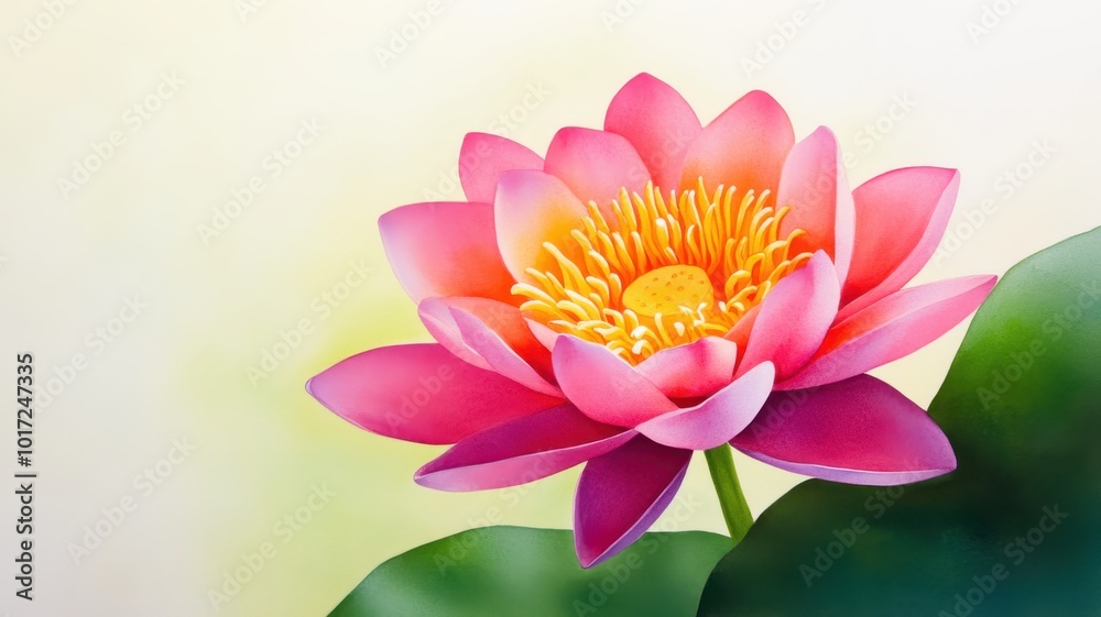 Vibrant Water Flower in Soft Color Palette Vibrant Water Flower in Soft Color Palette