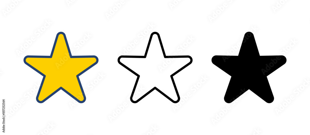 Star Icon vector. rating icon vector. favourite star icon Star Icon vector. rating icon vector. favourite star icon