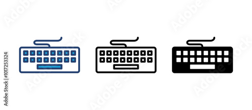 Keyboard icon vector. keyboard vector symbol