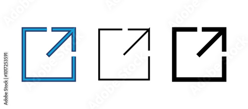 External link icon vector. link icon vector. hyperlink symbol