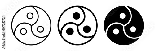 wheel of joy or gankyil symbol