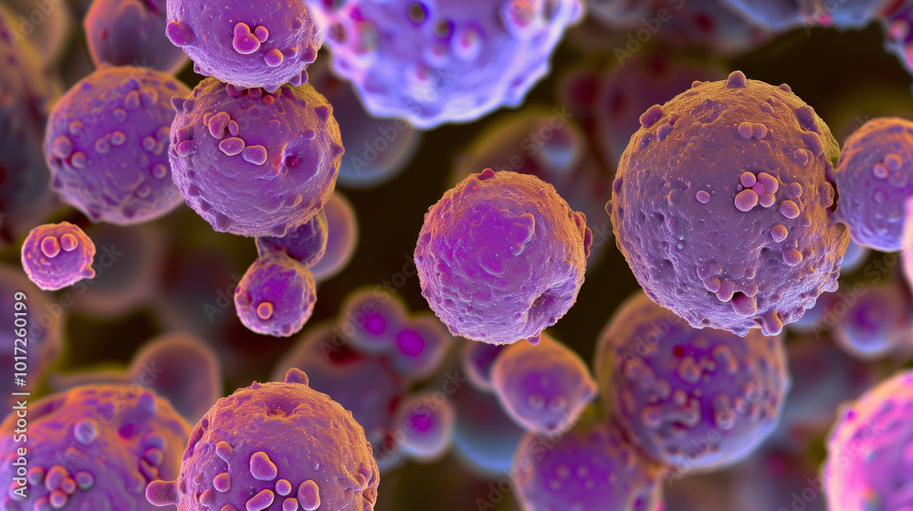 Staphylococcus aureus, Cluster of spherical bacteria magnified under a microscope . Staphylococcus aureus, Cluster of spherical bacteria magnified under a microscope .