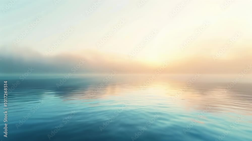 custom made wallpaper toronto digitalA serene ocean view with calm waters and a misty sunrise creating a tranquil and peaceful atmosphere.
