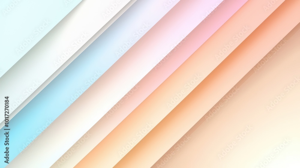 Fototapeta premium Diagonal Pastel Stripes