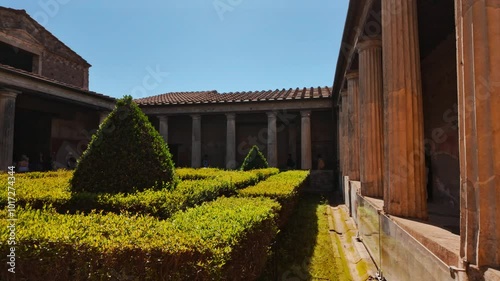 House of Menander (Casa del Menandro), Pompeii, Naples, Campania, Italy, an ancient Roman city buried by Vesuvius in 79 AD photo