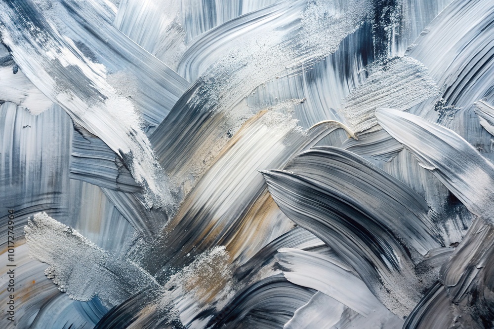 Abstract background featuring expressive gray paint strokes in various ...