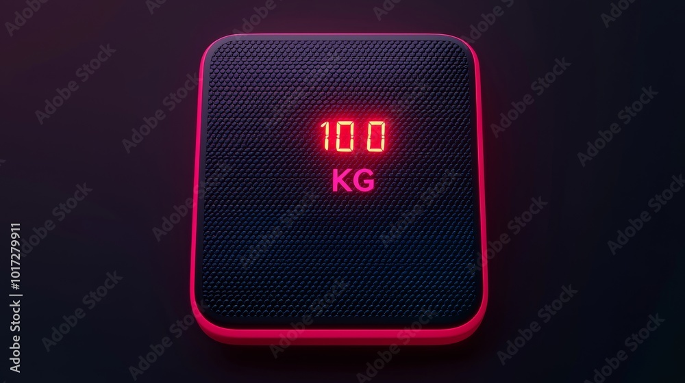 Modern Weighing Scale with Digital Display in Center Modern Weighing Scale with Digital Display in Center