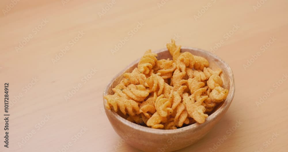 Traditional snack crispy bean twist cracker Traditional snack crispy bean twist cracker
