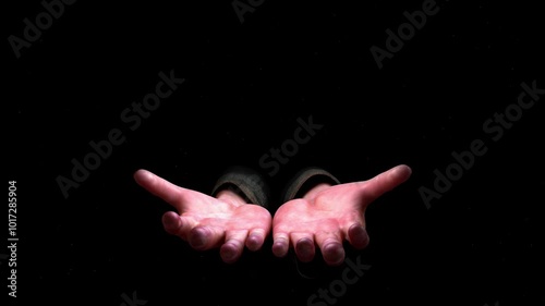 hands in the dark