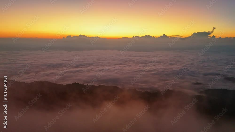 Tropical forest nature landscape view fog mountain at Thailand, Tropical forest nature landscape view fog mountain at Thailand,